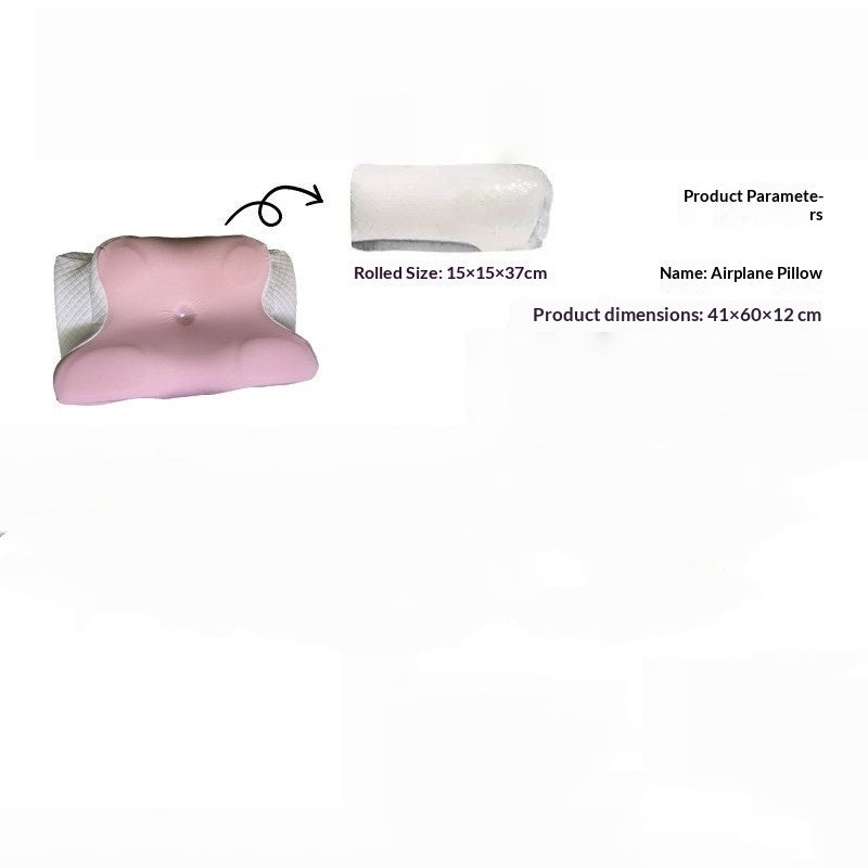 Slow-Rebound Memory Foam Neck-Care Sleep Aid Butterfly-Shaped Ergonomic Multi-Functional Side-Sleeping Pillow