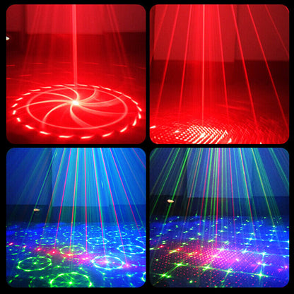 240 Patterns Laser Projector Stage Light LED RGB Party KTV Club USB Disco Light