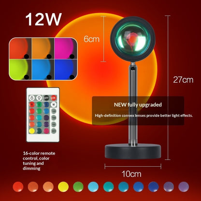 Sunset Lights Red Floor Table Lamp Living Room Bedroom Projection Sun Light Creative Sunset Bedside And Sofa Side Atmosphere