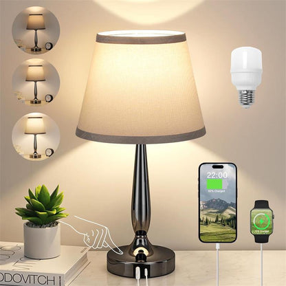 Decorative Table Lamp Touch Dimming Bedside Small Night Lamp