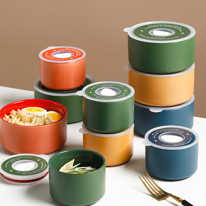 Fresh-Keeping Bowl With Lid Lunch Box Office Worker Portable Airtight Refrigerator Fresh-Keeping Box