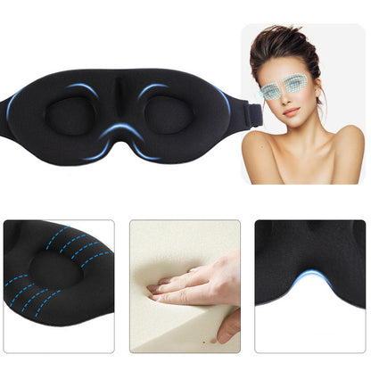 3d Sleep Mask Aviation Breathable Black Three-dimensional Shading