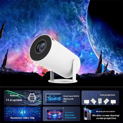 Barrel Machine Projector 1080p Home Office Bedroom