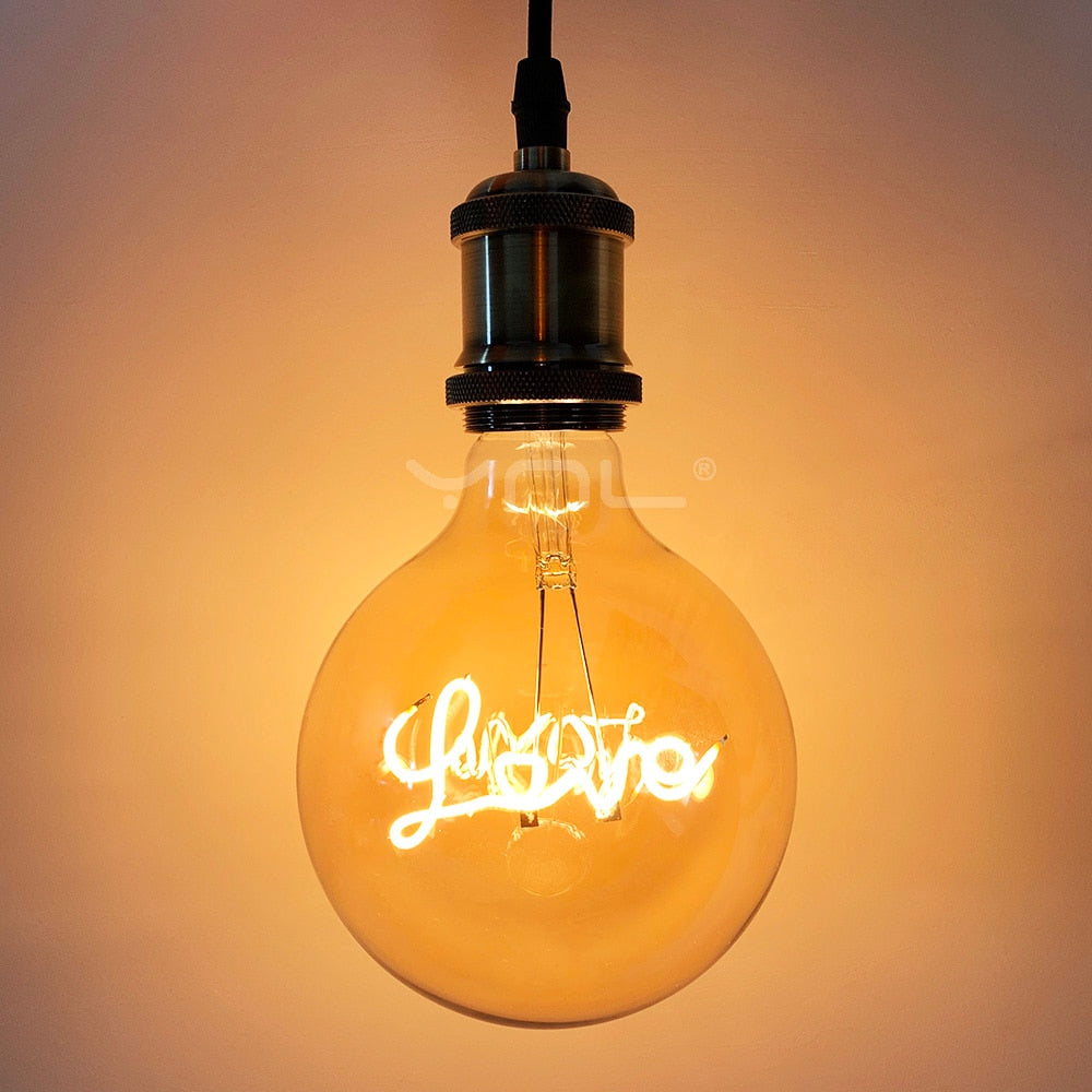 Letter lamp LOVE artistic warm light