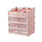 Transparent Makeup Organizer Cosmetic Storage Box Drawer Desktop Organizer Jewelry Beauty Storage Bins Lipstick Christmas Gifts