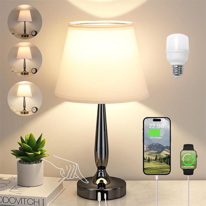 Decorative Table Lamp Touch Dimming Bedside Small Night Lamp