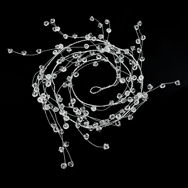 Acrylic Crystal Beads Garland Light String Accessories 100 120 150cm