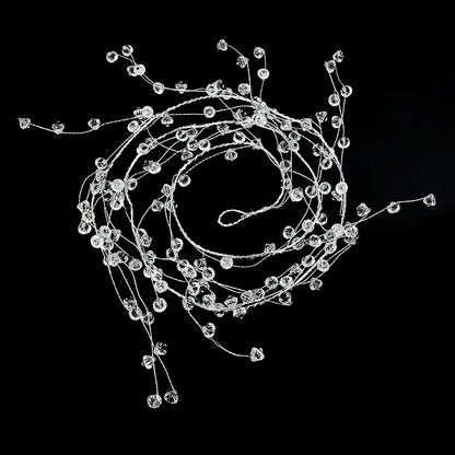 Acrylic Crystal Beads Garland Light String Accessories 100 120 150cm