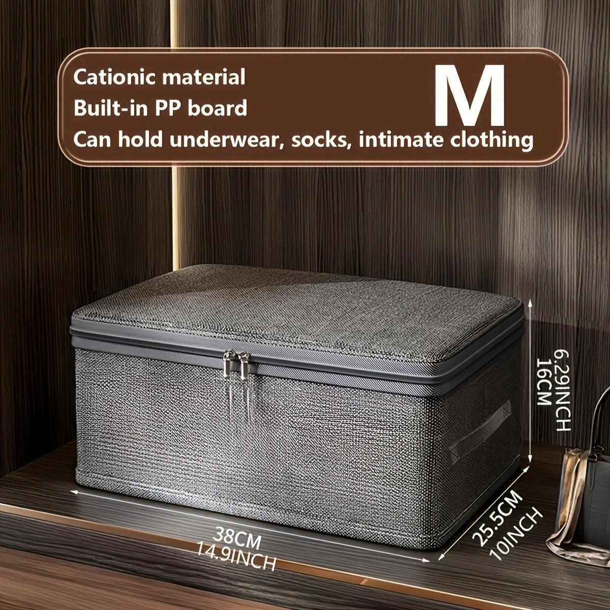 Foldable Storage Box With A Combination Lock