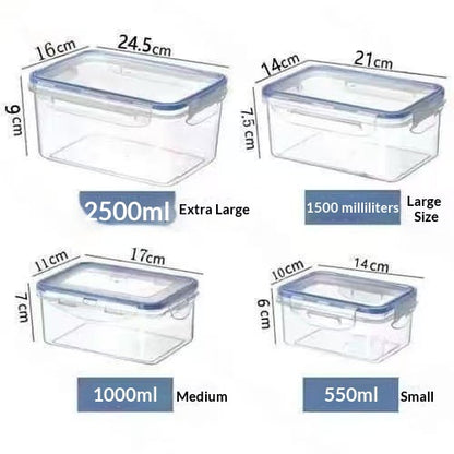 Storage Microwave Safe Lunch Box For Heating Food In The Kitchen With A Lid For Airtight Sealing