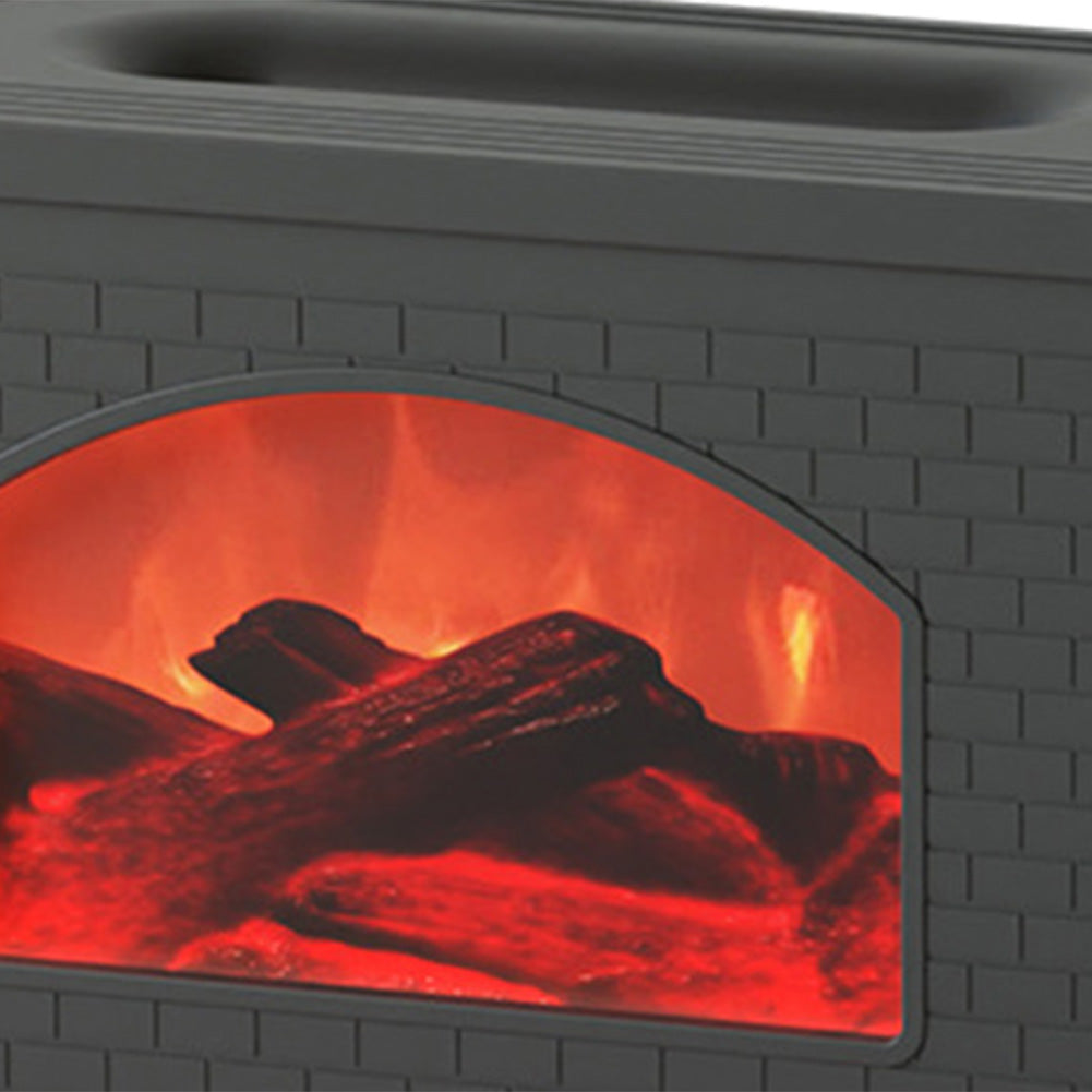 New Simulated Fireplace Air Humidifier Flame Effect Aroma Oil Diffuser Aromatherapy Humidifiers Mist Sprayer Air Purifier