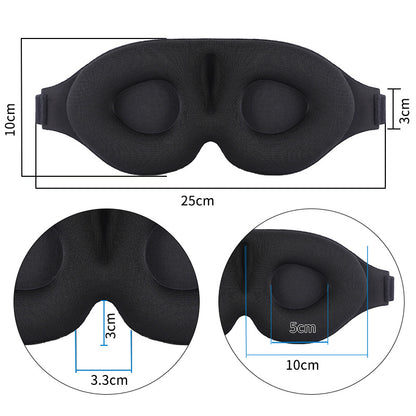 3d Sleep Mask Aviation Breathable Black Three-dimensional Shading