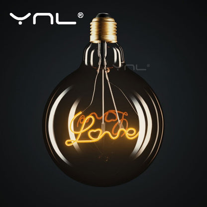 Letter lamp LOVE artistic warm light