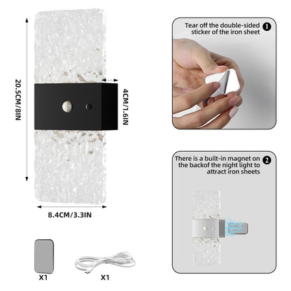Modern Minimalist LED Motion-sensor Bedside Wall Lamp