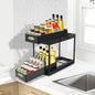 Pull-out Double-Layer Sink Countertop Organizer Storage Rack