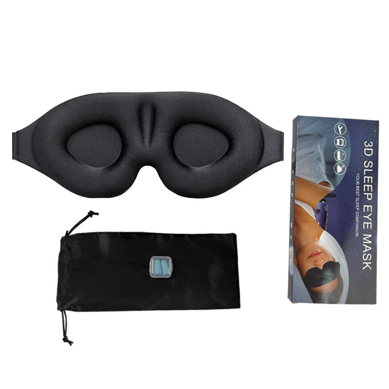 3d Sleep Mask Aviation Breathable Black Three-dimensional Shading
