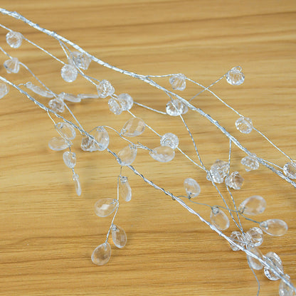 Acrylic Crystal Beads Garland Light String Accessories 100 120 150cm