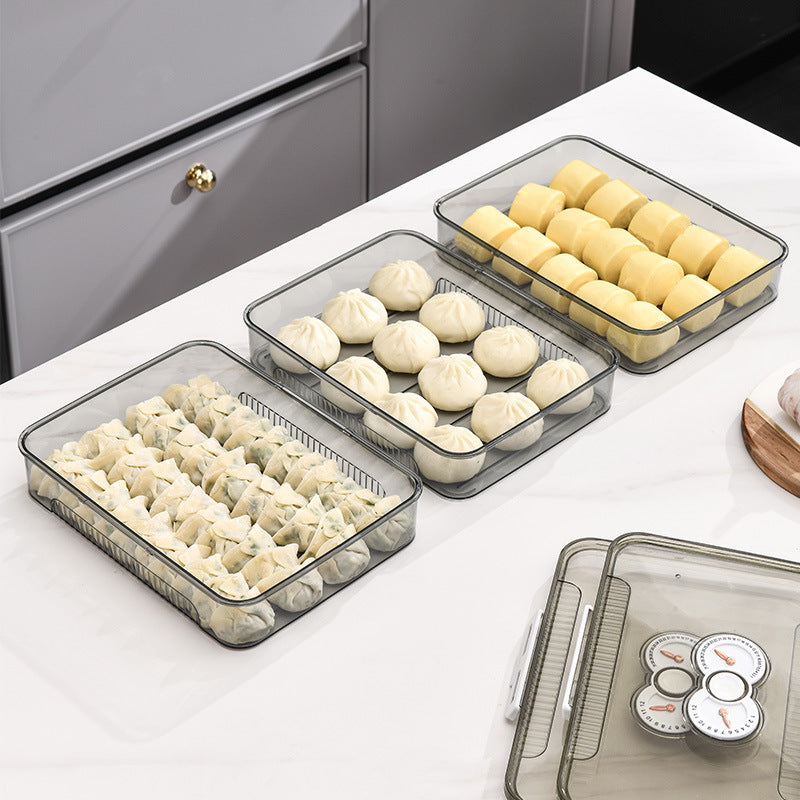 Dumpling Box Food Grade Freezer Safe Airtight Storage Container For Home Use