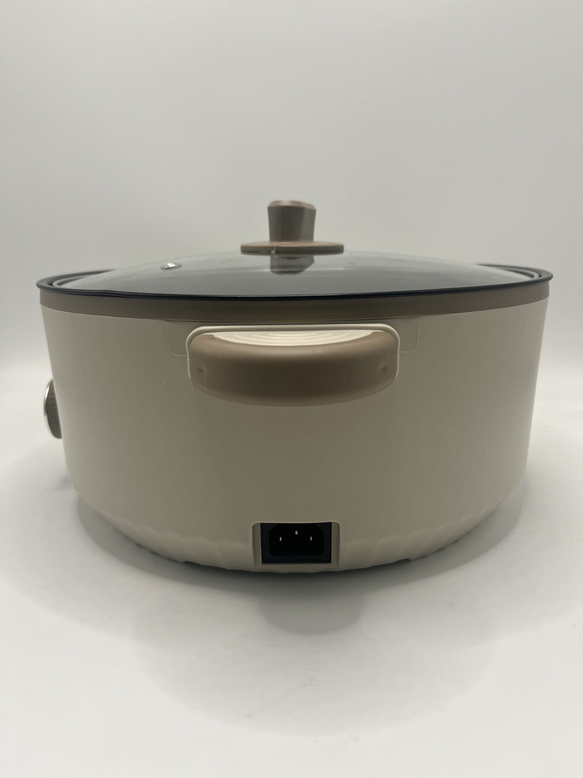 Electric Slow Cooker Glass Lid Non Stick Rice Cooking Frying Pan Stew Pot