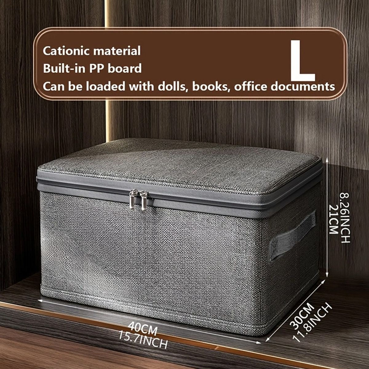 Foldable Storage Box With A Combination Lock