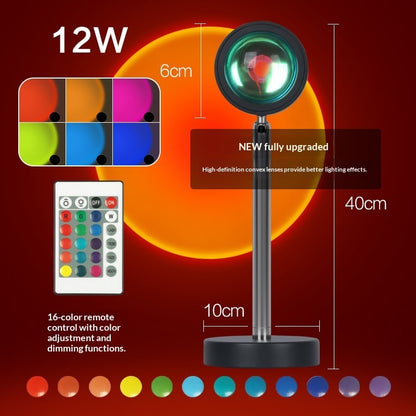 Sunset Lights Red Floor Table Lamp Living Room Bedroom Projection Sun Light Creative Sunset Bedside And Sofa Side Atmosphere