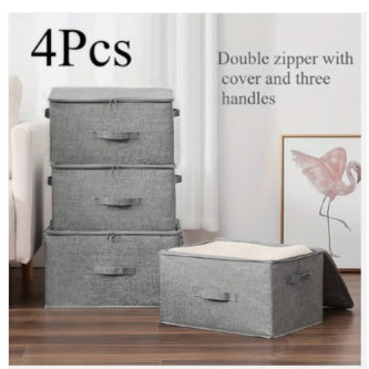 Foldable Storage Box With A Combination Lock