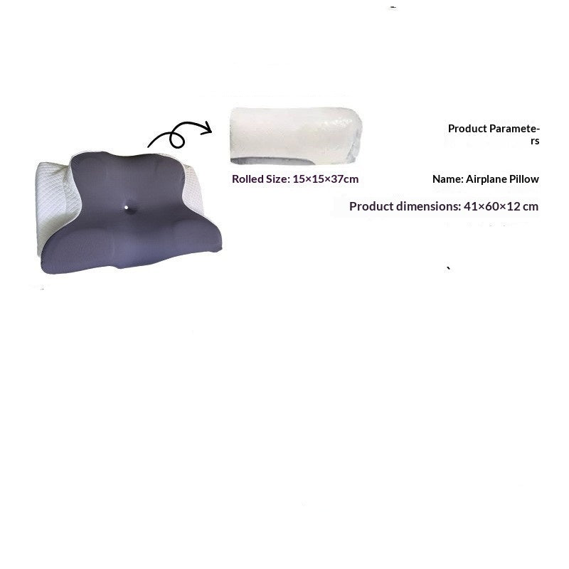 Slow-Rebound Memory Foam Neck-Care Sleep Aid Butterfly-Shaped Ergonomic Multi-Functional Side-Sleeping Pillow