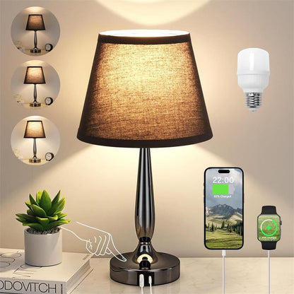Decorative Table Lamp Touch Dimming Bedside Small Night Lamp