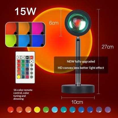 Sunset Lights Red Floor Table Lamp Living Room Bedroom Projection Sun Light Creative Sunset Bedside And Sofa Side Atmosphere