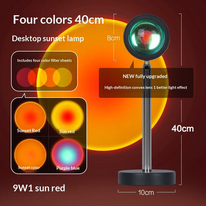 Sunset Lights Red Floor Table Lamp Living Room Bedroom Projection Sun Light Creative Sunset Bedside And Sofa Side Atmosphere