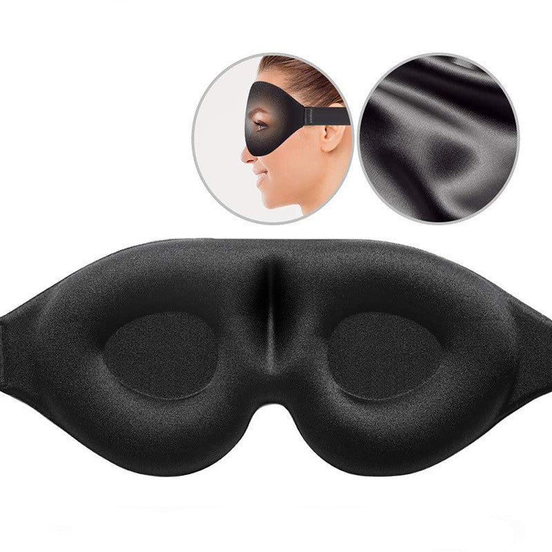 3d Sleep Mask Aviation Breathable Black Three-dimensional Shading
