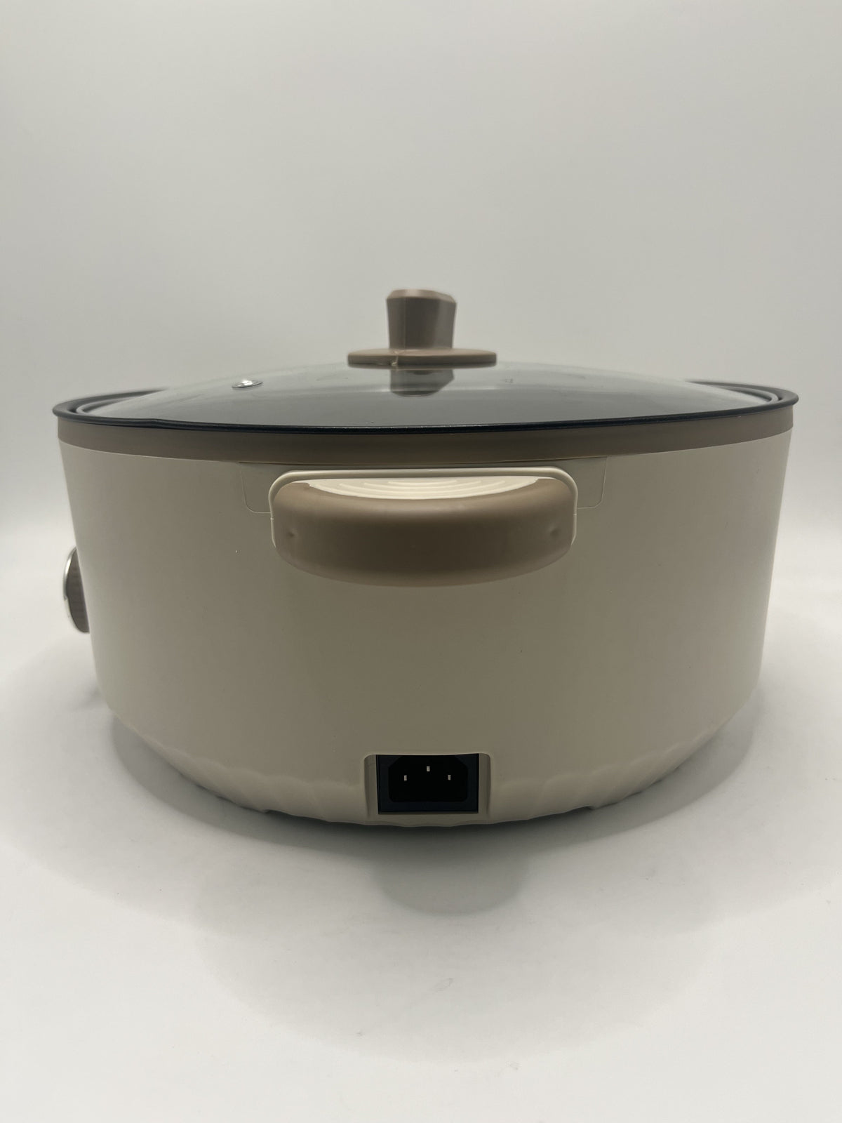 Electric Slow Cooker Glass Lid Non Stick Rice Cooking Frying Pan Stew Pot