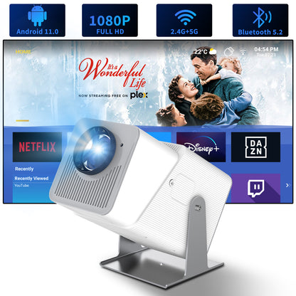 Portable 4K High-Lumen PTZ Mini Projector