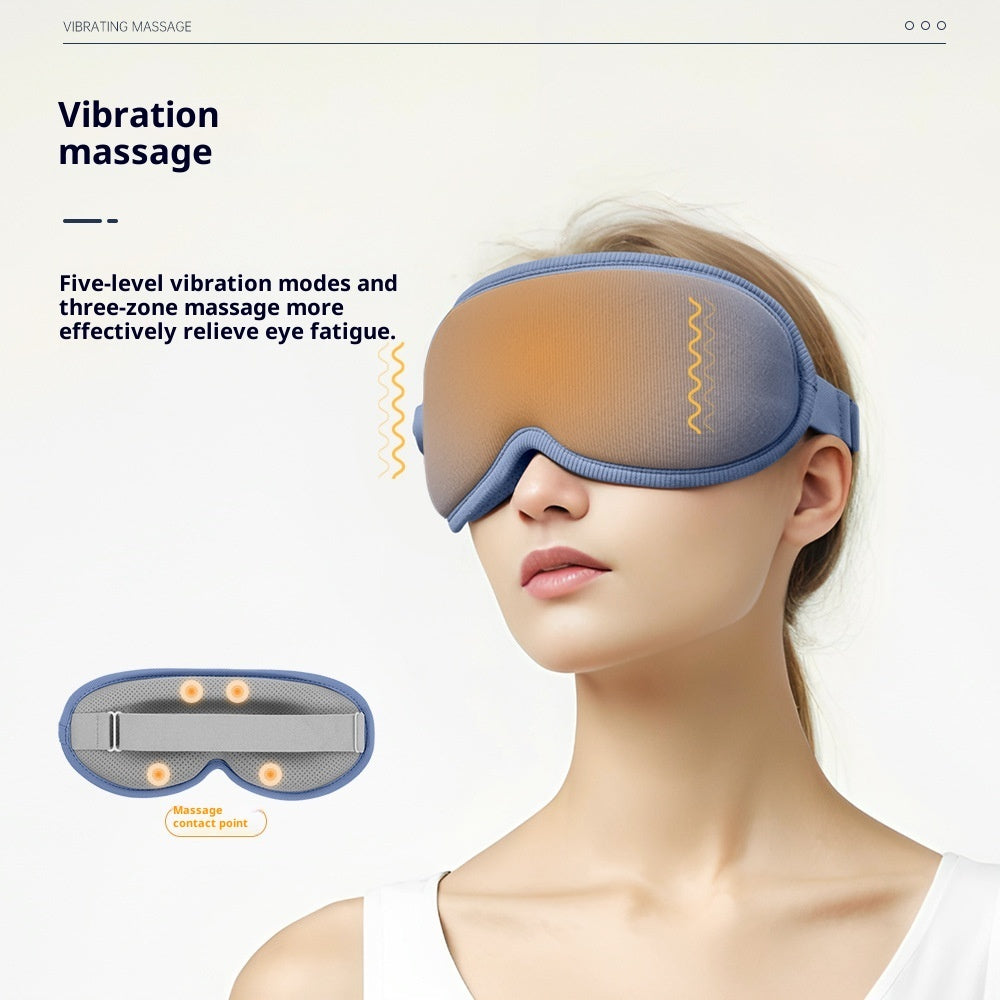 3d Eye Mask Massage Hot Compress Dual-use Steam Eye Shield Thickened Eye Socket Sleep Shading Relieve Fatigue