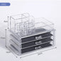 Acrylic Drawer Type Desktop Cosmetic Organizer Anti-dust
